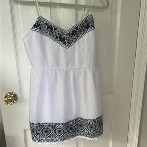 Three Hearts White and Black Mini Dress